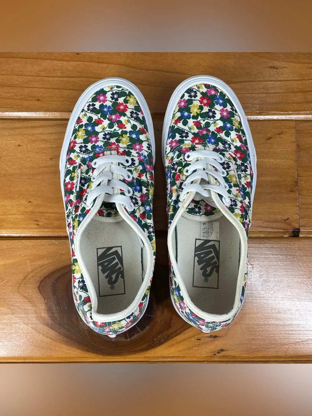 VANS Authentic Liberty Multi Floral Pressed Flowers Womens 7 Mens 5.5 Sneakers